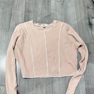 Garage Chic Blush Long Sleeve Top